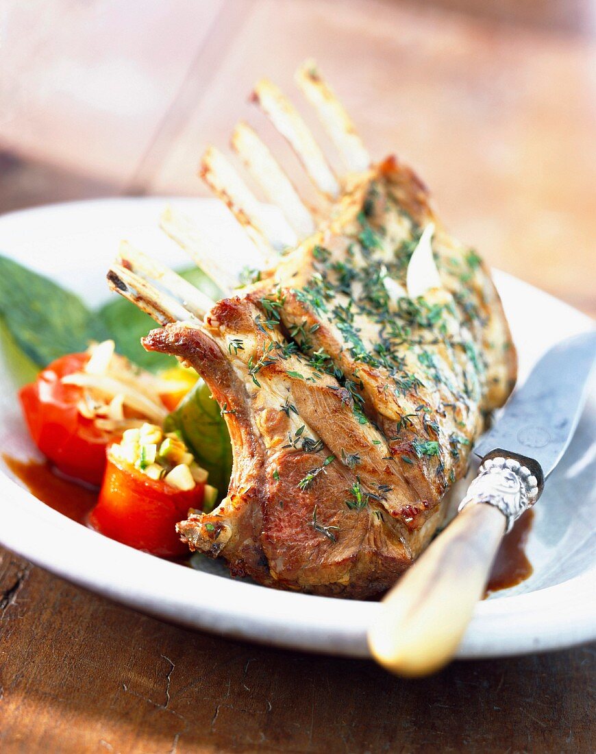 Loin of lamb with herbs