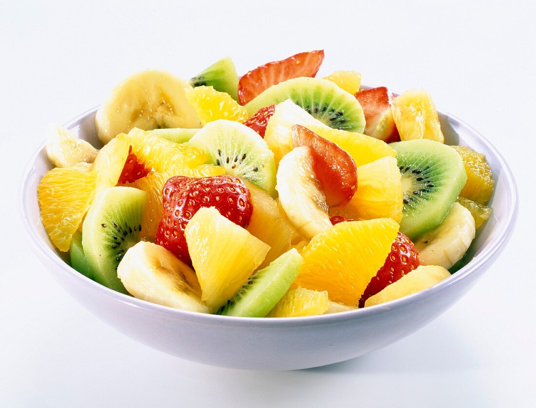 Dish of fruit salad