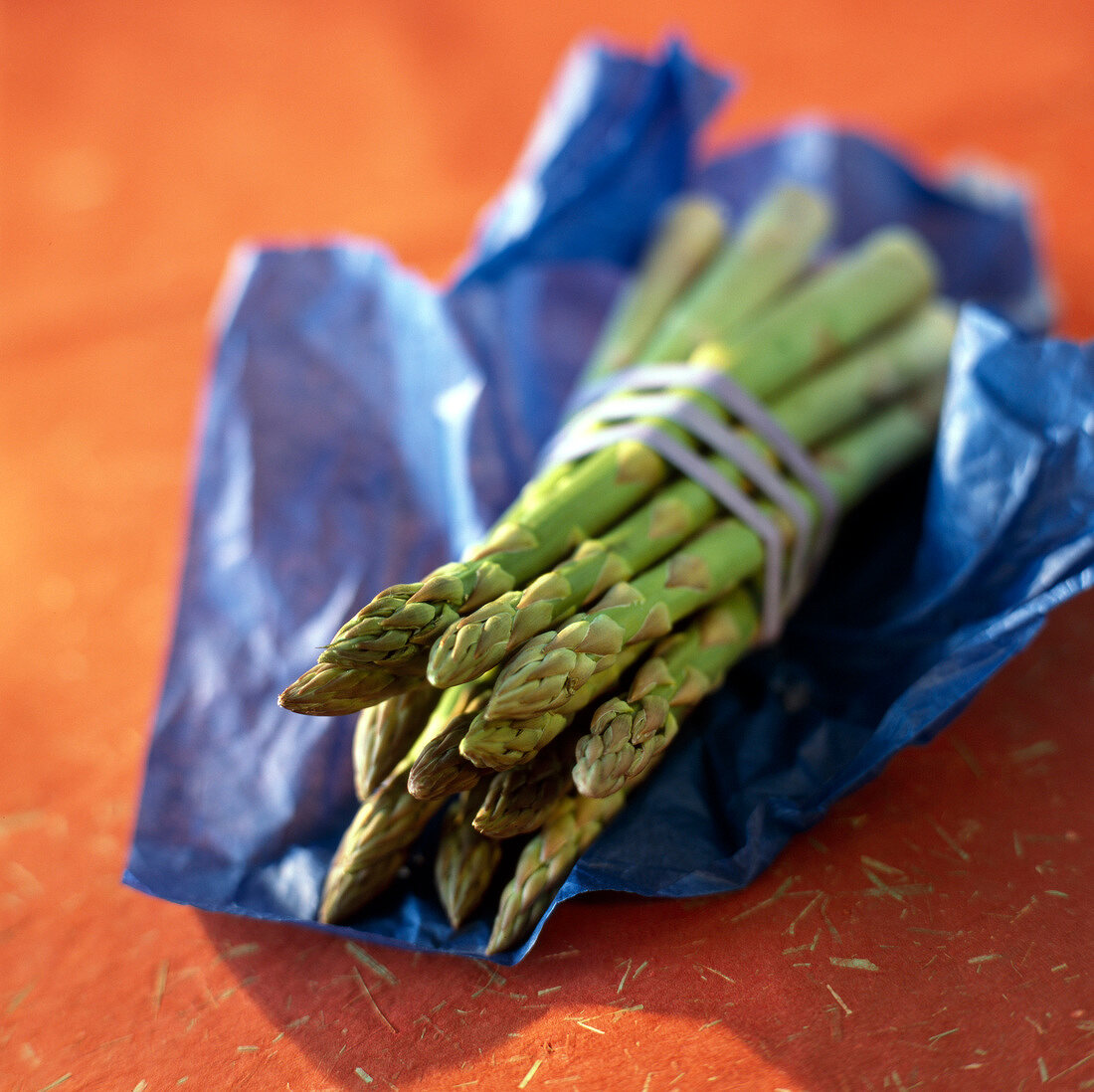 Bunch of green asparagus