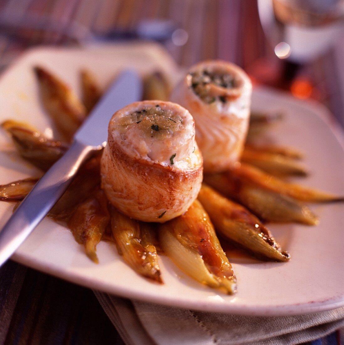 Rolled sole with chicory