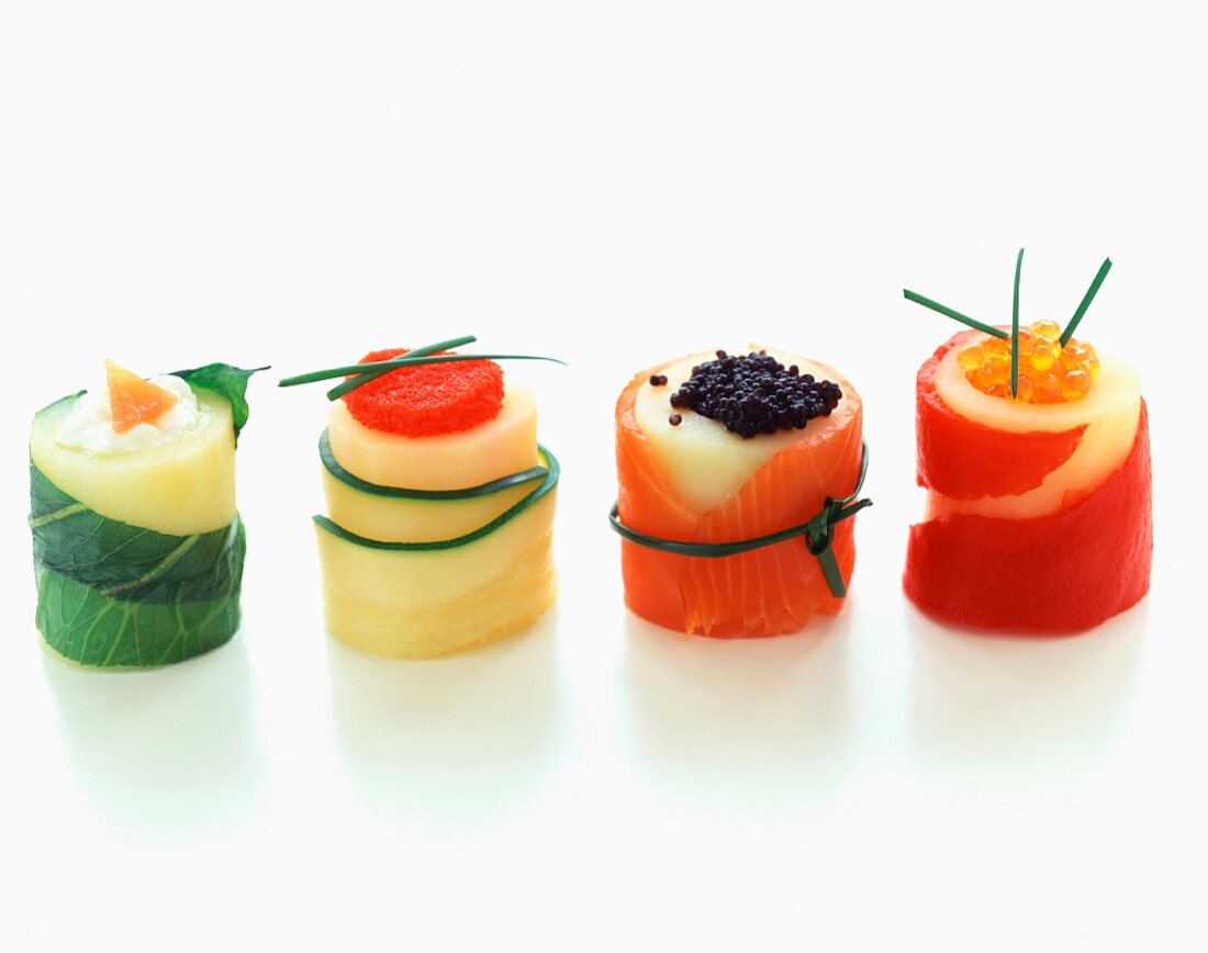 Ausgefallene Sushi-Variationen mit Kartoffeln