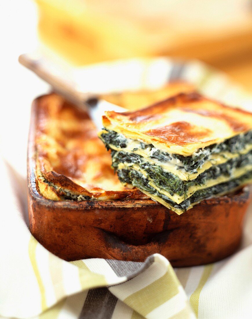 Spinach lasagne