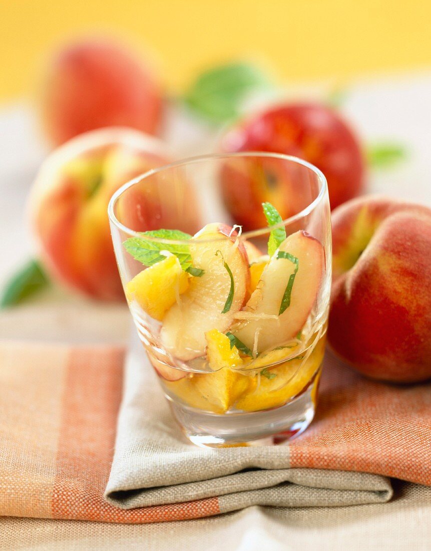 Peach salad