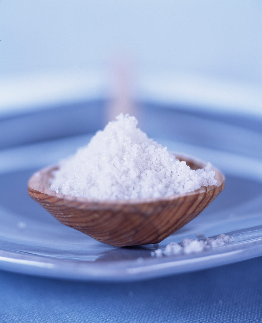 Holzlöffel mit Fleur de sel