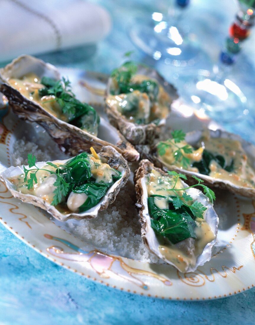 Oysters with chervil