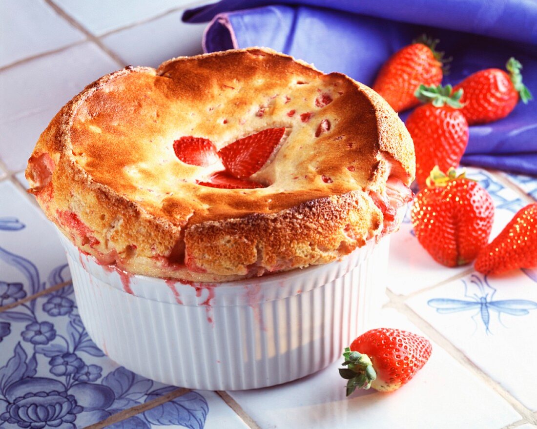 Strawberry soufflé