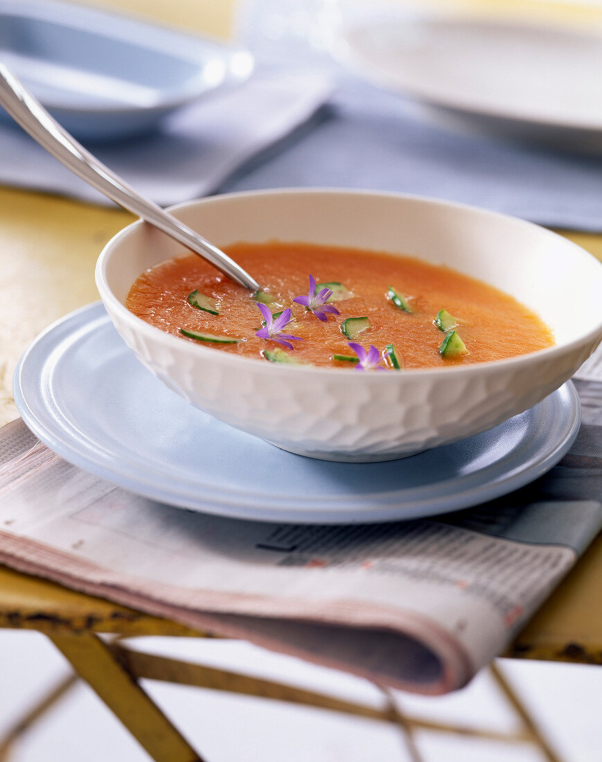 Kalte Melonen-Gurken-Suppe