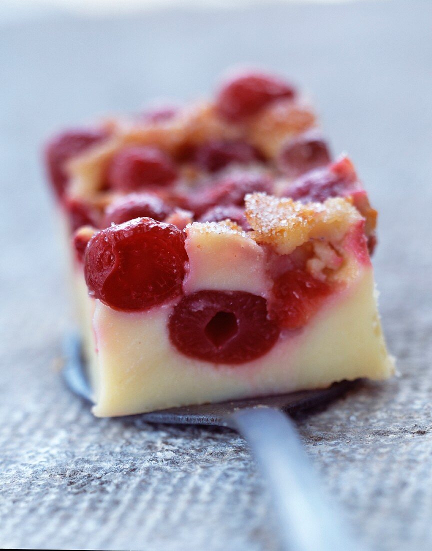 Cherry Breton pudding tart