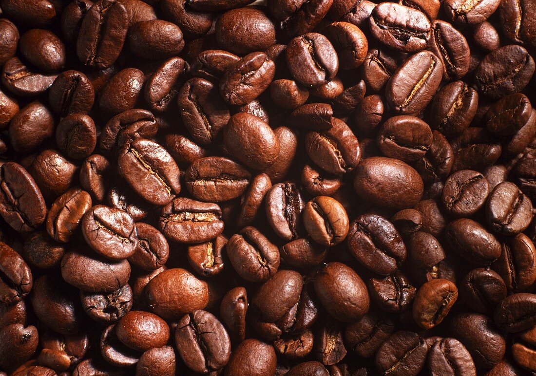 Viele Kaffeebohnen (Ausschnitt)