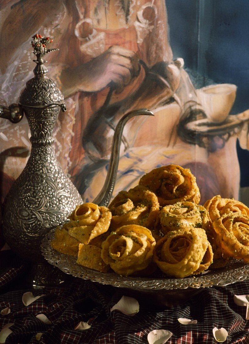 Round Tunisian honey cakes