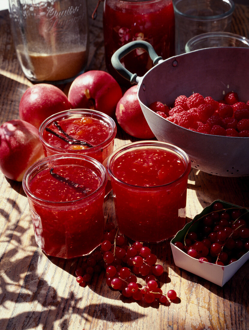 Nectarine and summer fruit jam