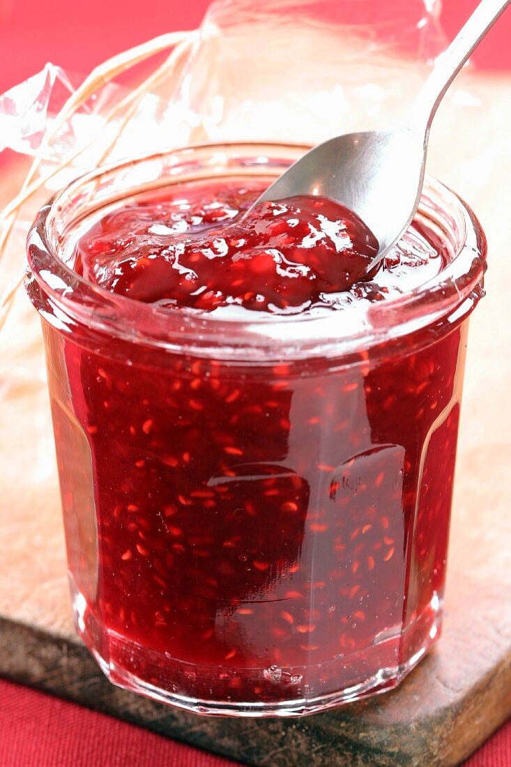 Raspberry and strawberry jam