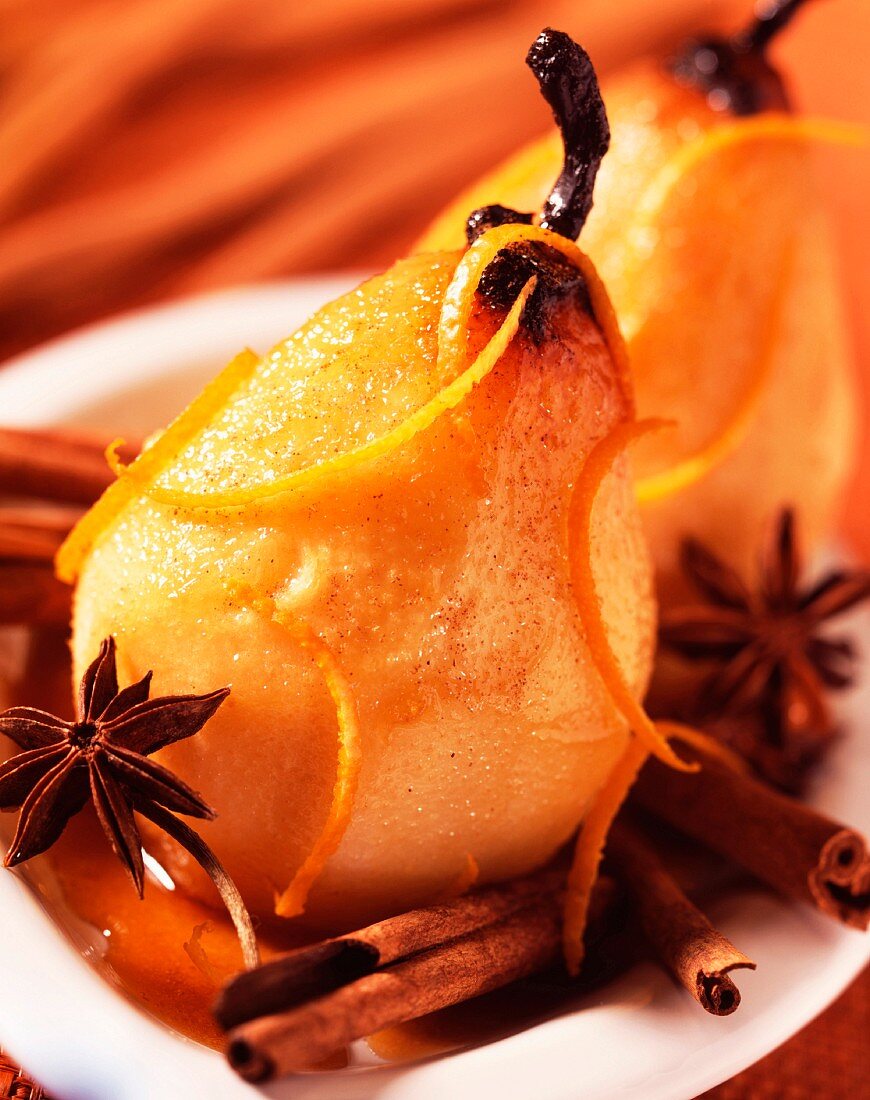 Oven roasted pears (topic : winter fruits)