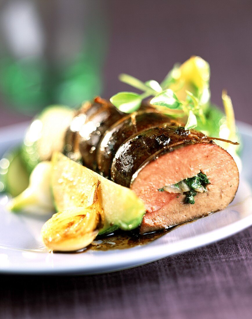 Stuffed veal liver