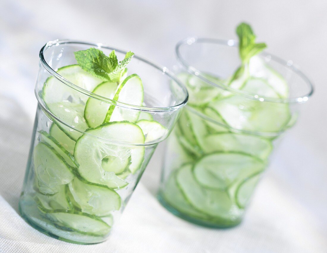 Fresh cucumber salad