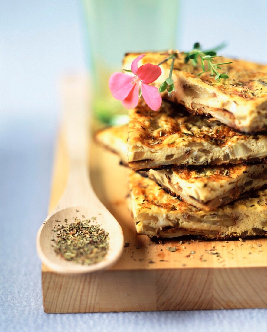 Tortilla with Provençal herbs