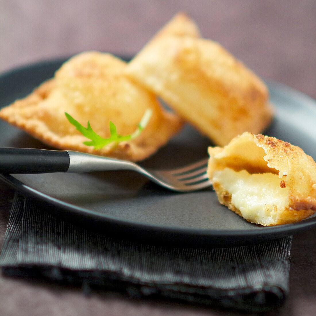 Tourton fritters with Tomme cheese