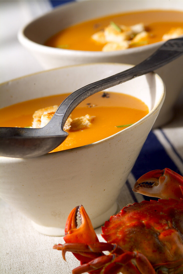 Crab soup (topic: Provence)