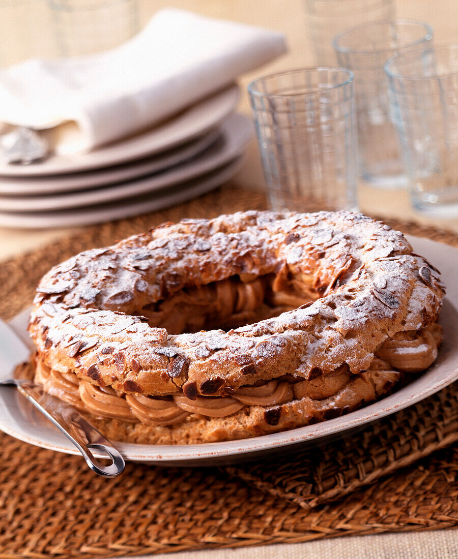 Paris Brest cream cake