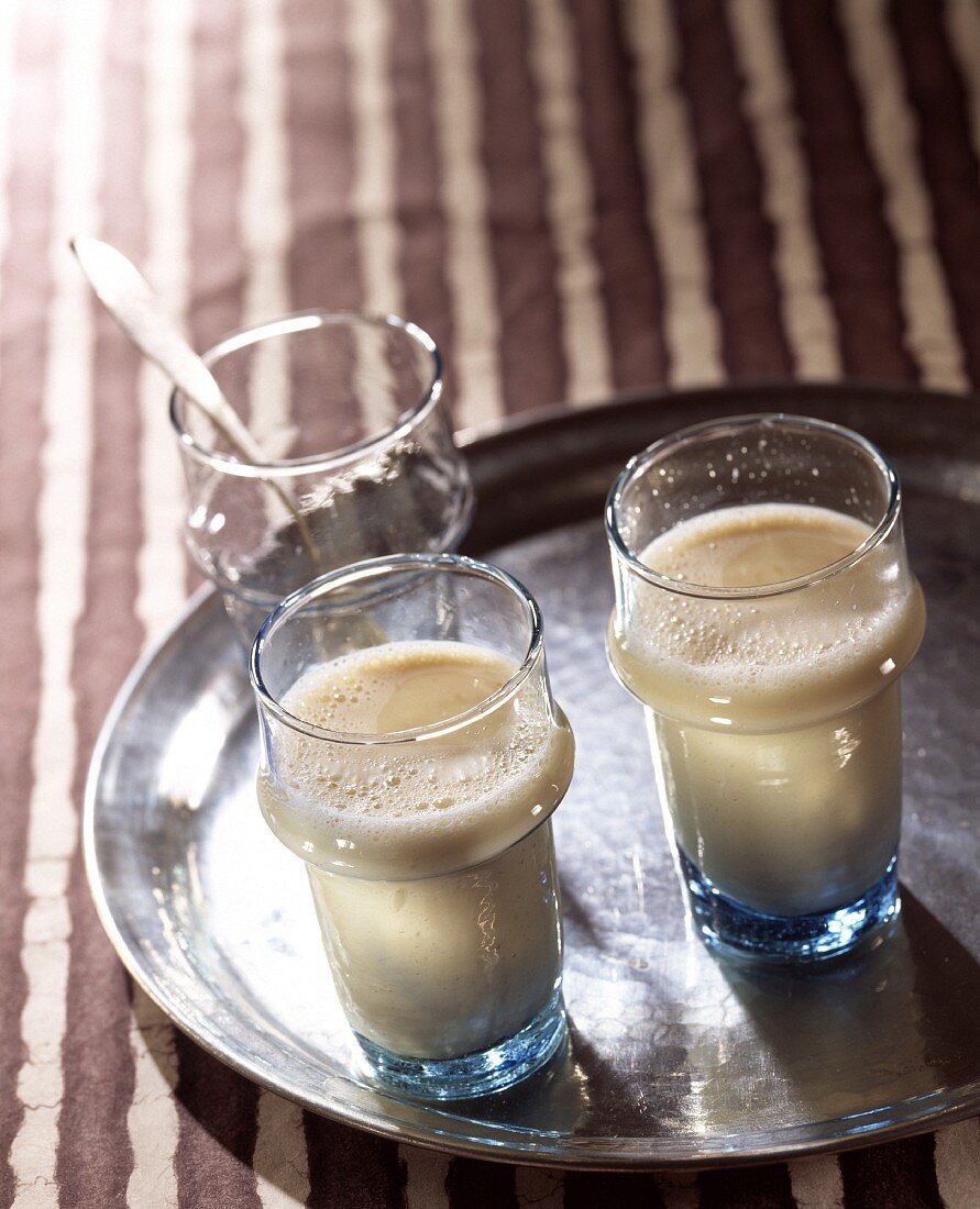 Eggnog with honey and orange flower water