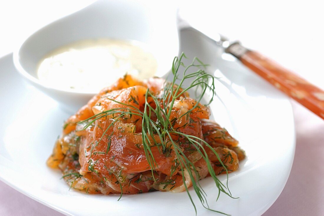 Gravlax salmon