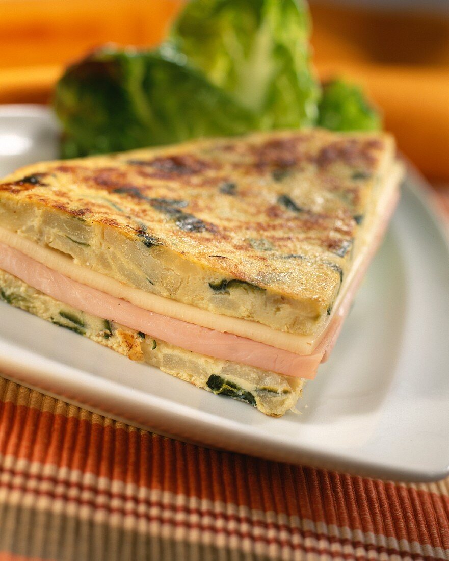 Schinken-Käse-Tortilla