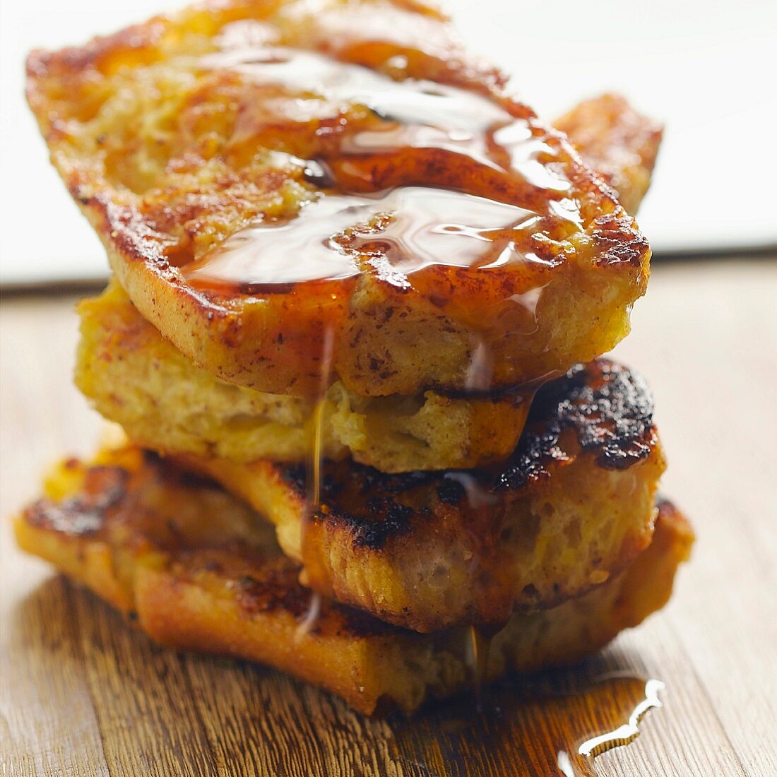 French toast with honey