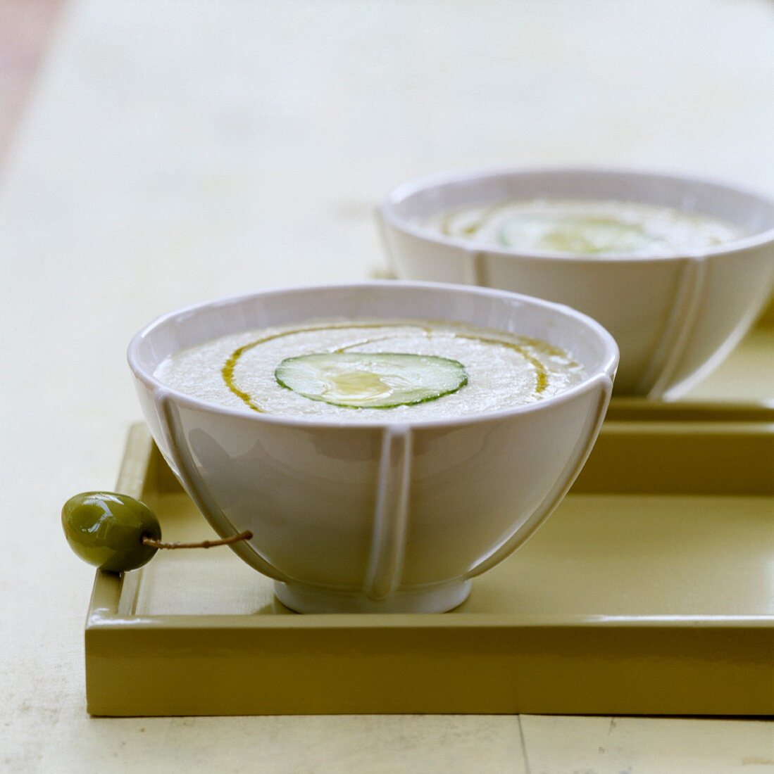 Olive and anchovy soup