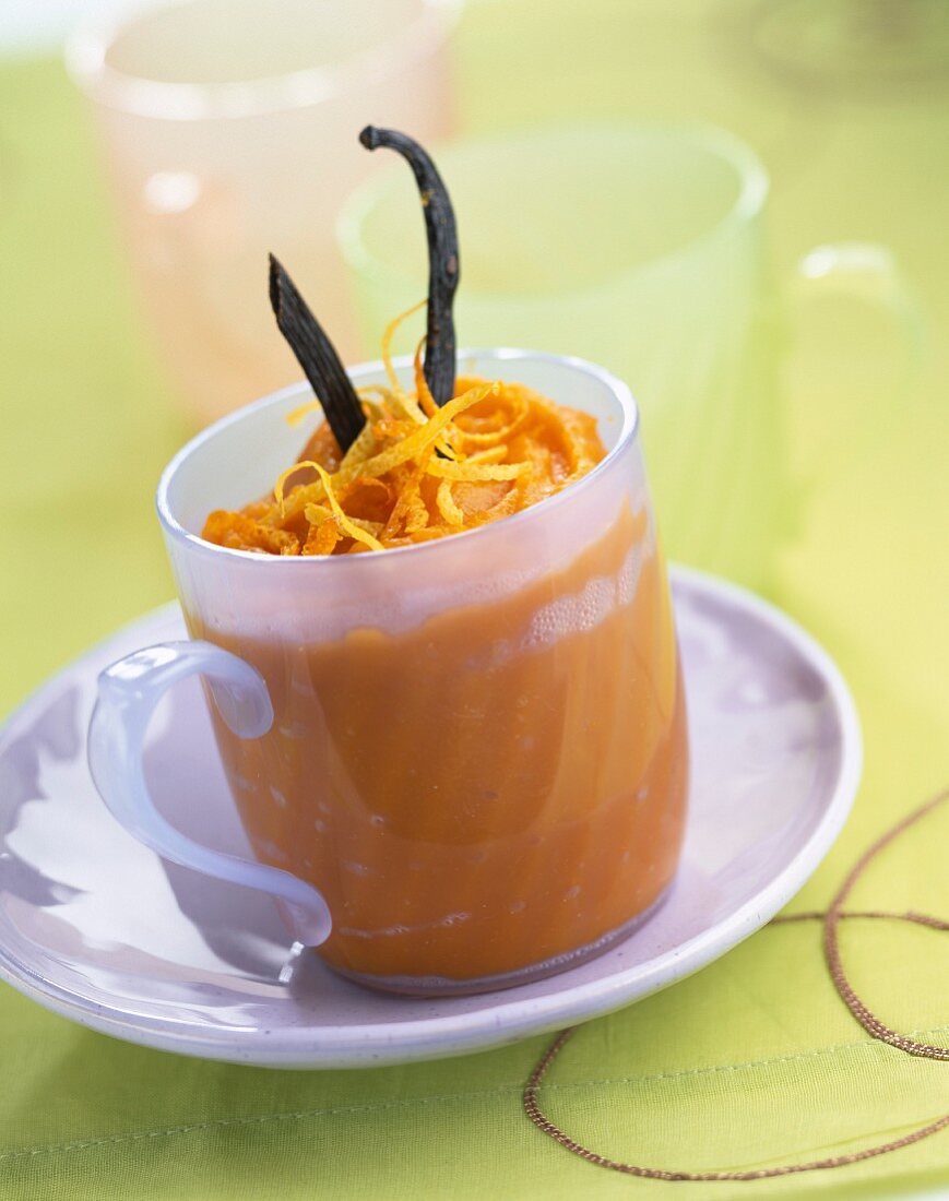 Kürbiscremesuppe mit Orange und Ingwer