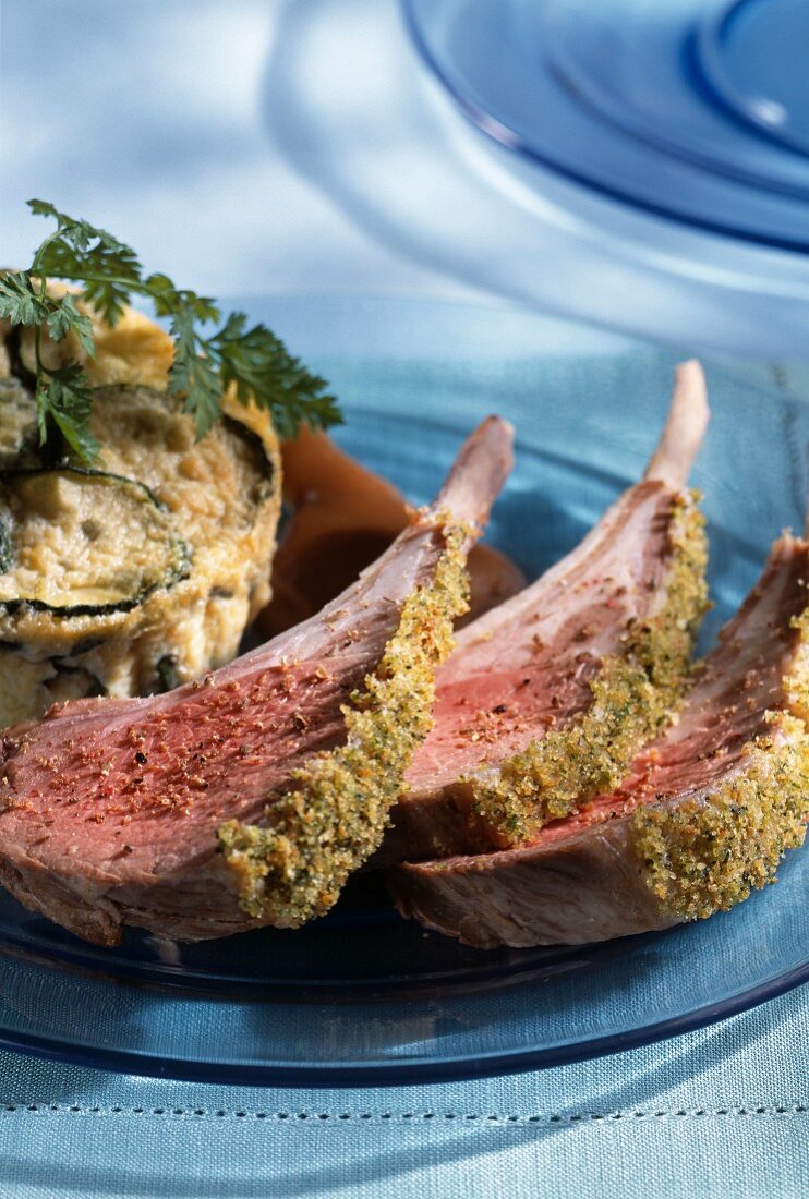 Loin of lamb with herb crust