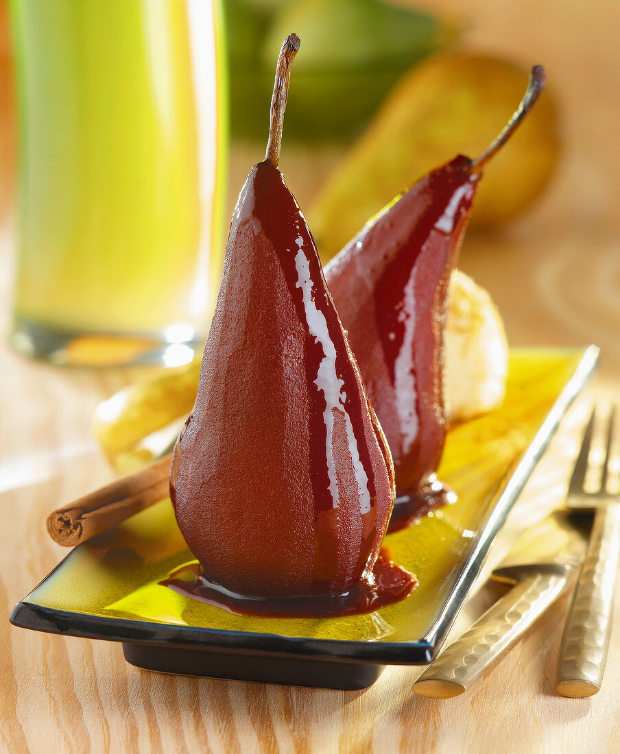 pears in wine