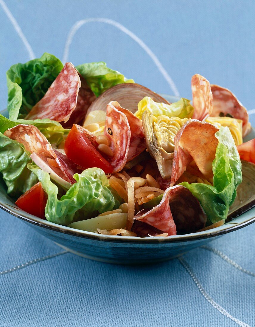 Wurstsalat mit Tomaten