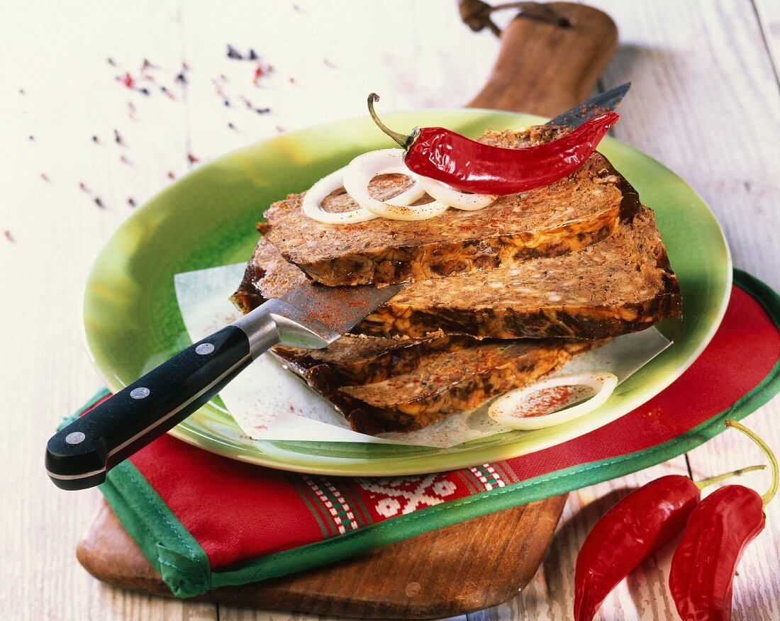 basque terrine with poultry livers