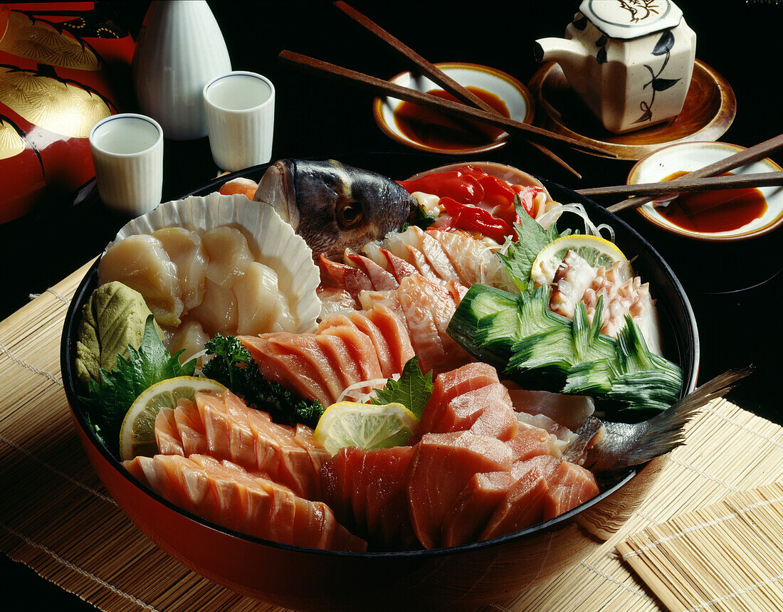 Fisch Sashimi