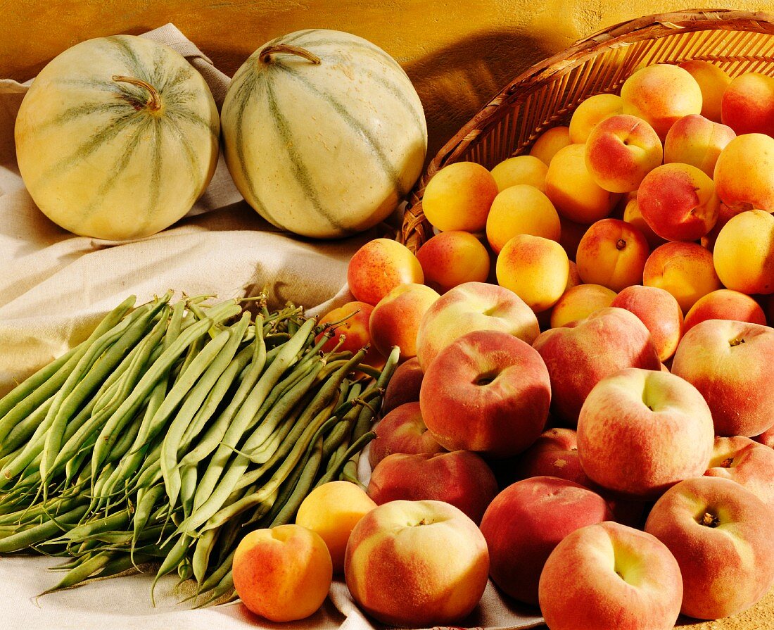 Selection of fruits and vegetables