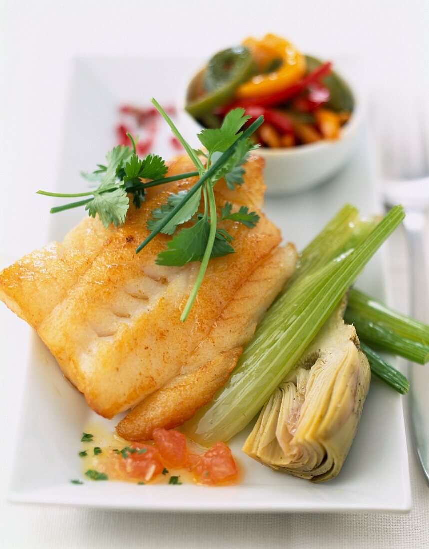 Cod with vegetables