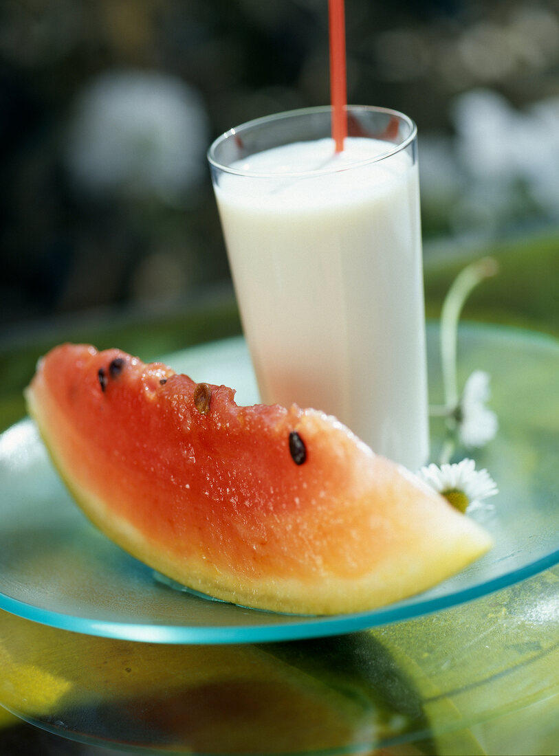 Erfrischende Wassermelonenmilch