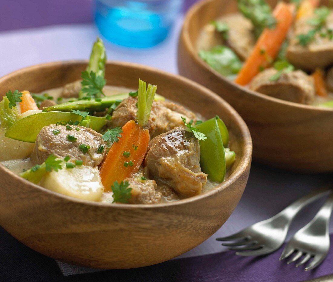 Lamb and vegetable navarin stew