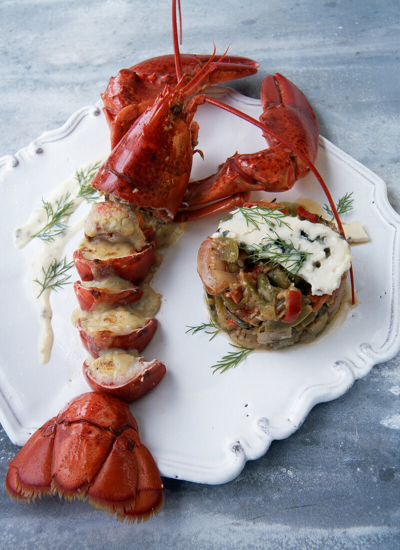 Lobster and roquefort