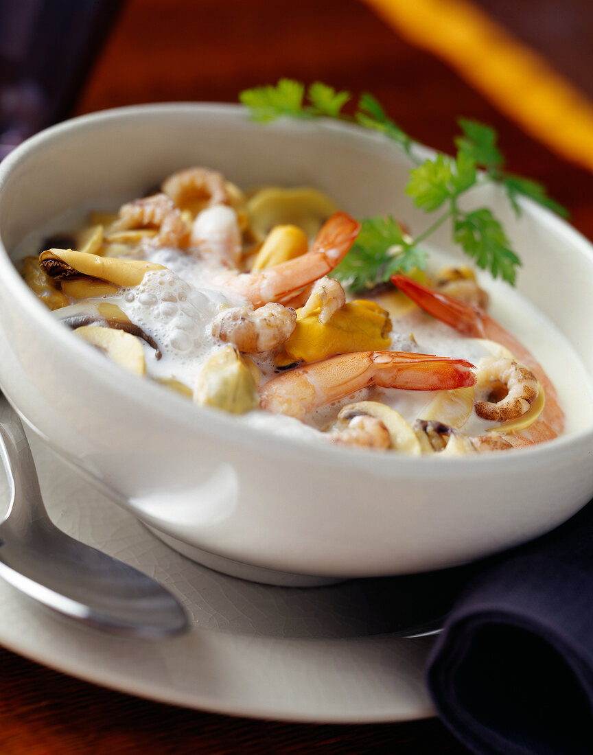Seafood and shellfish soup