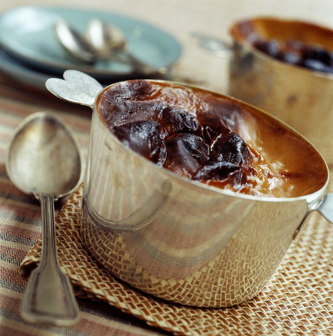 Teurgoule sweet rice pudding with cinnamon