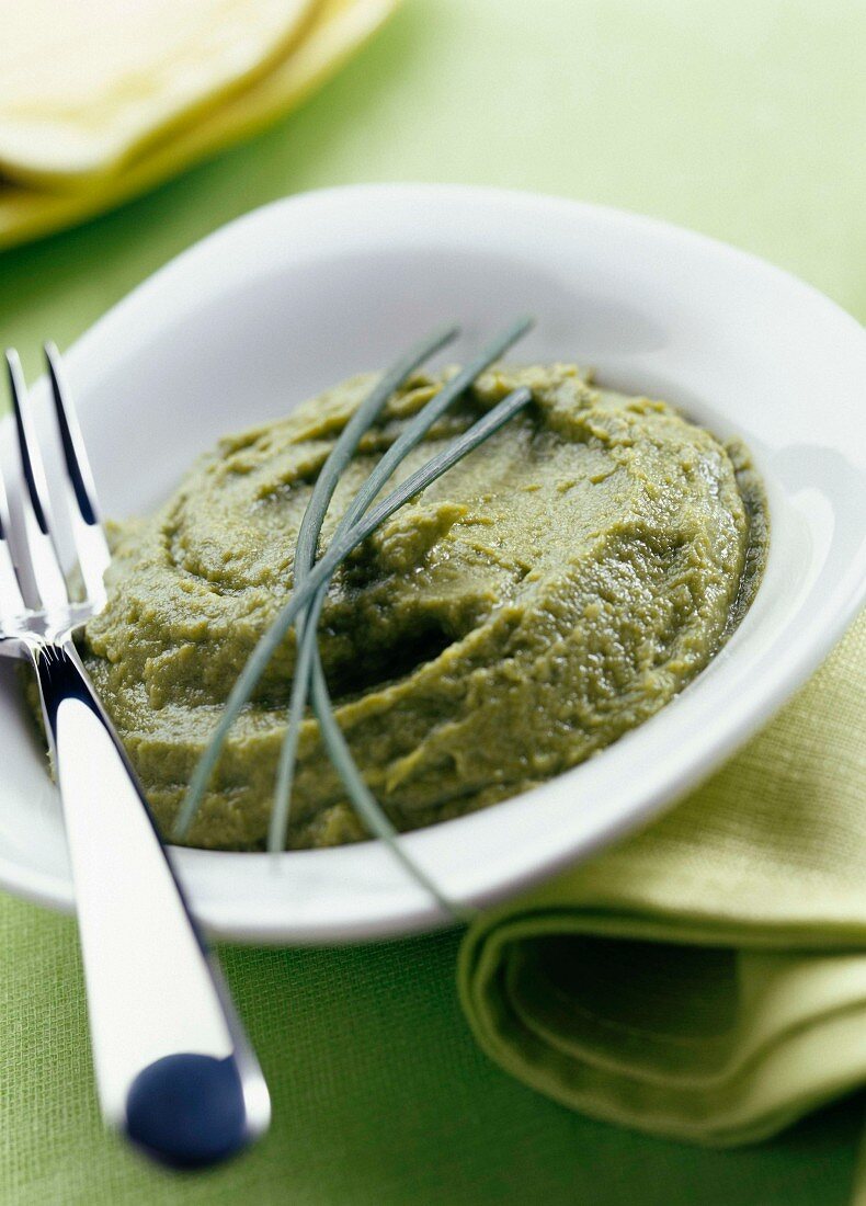 Spinach purée