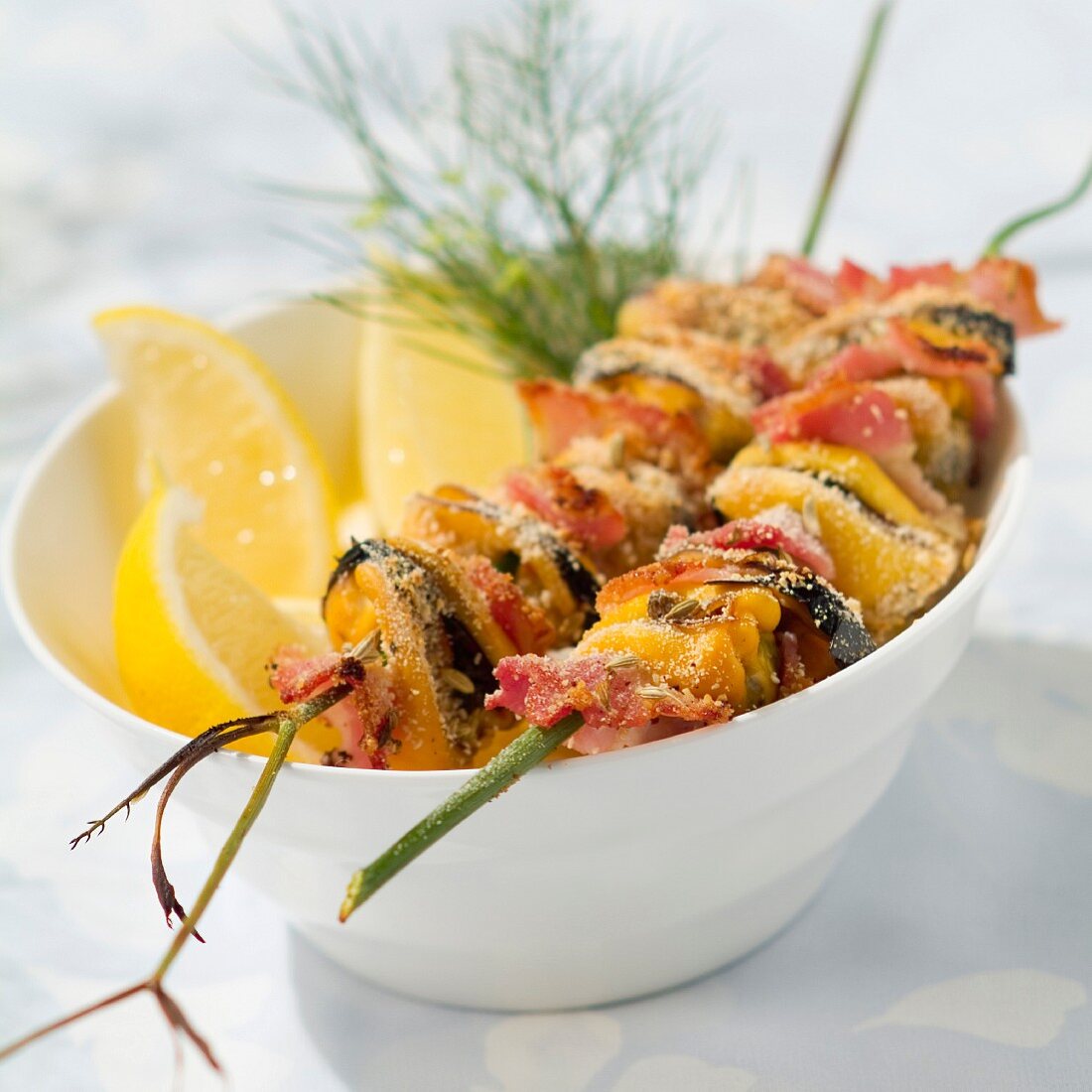 Mussel brochettes