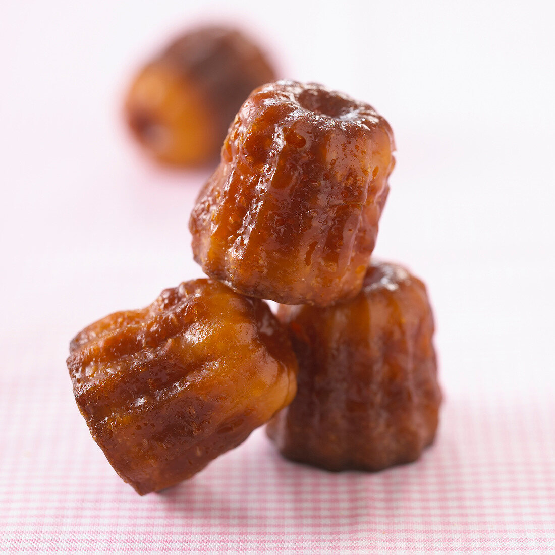 Fluted cannele cakes