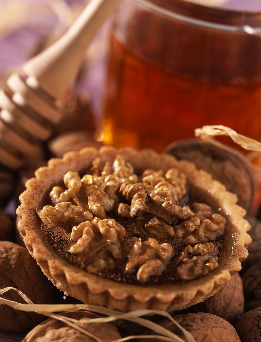 walnut and honey tartlet