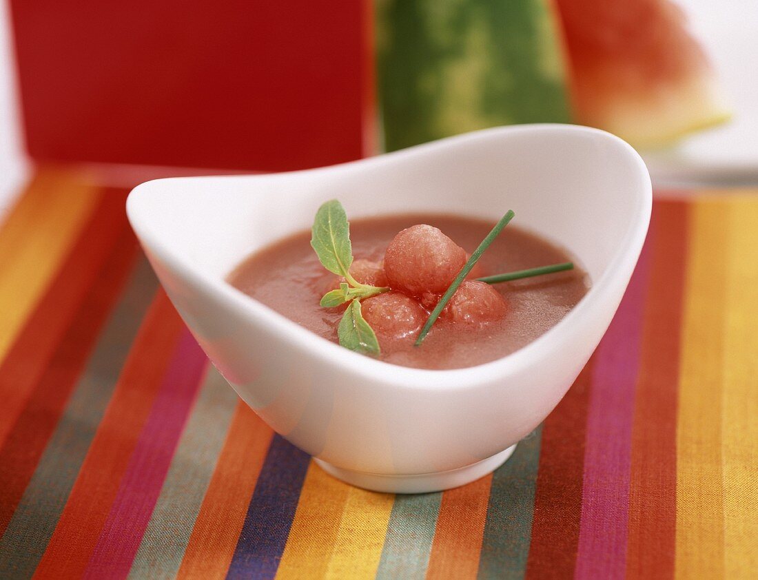 Melonen-Tomaten-Gazpacho