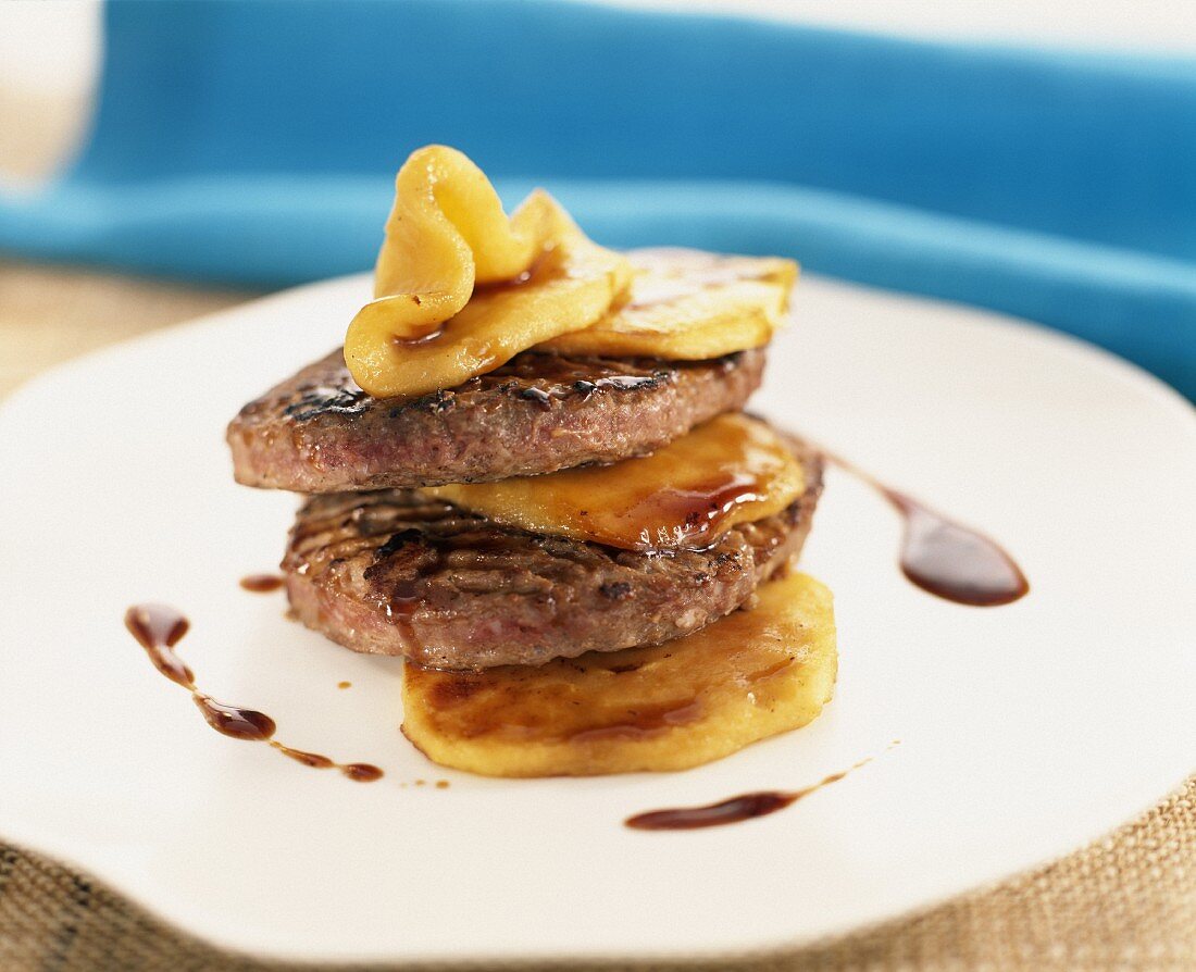 apple steak mille-feuille