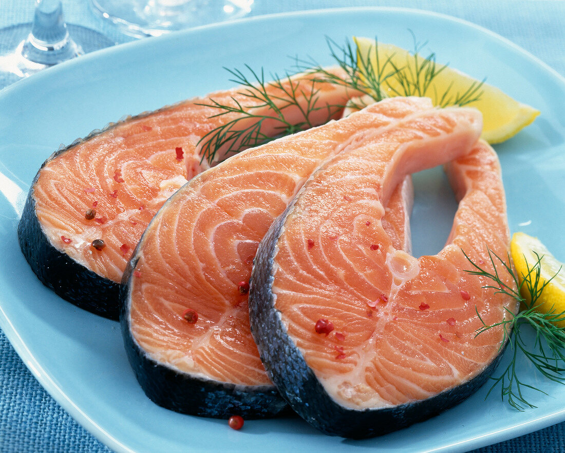 Salmon steaks