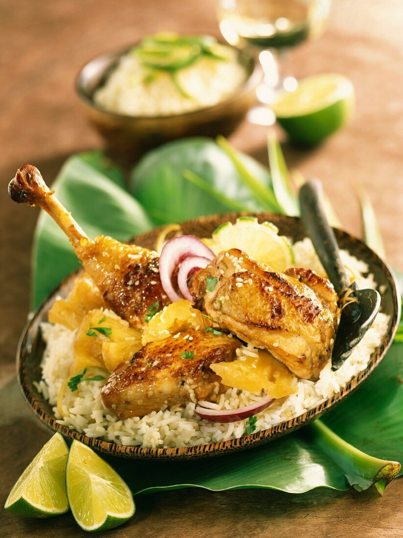 chicken with pineapple and lime