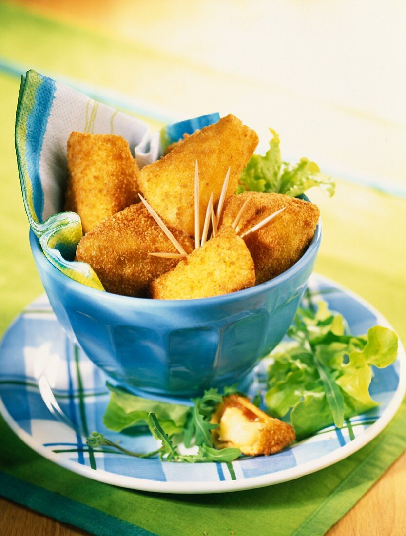 fried camembert croquettes